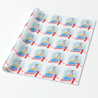 Papel De Regalo Los muchachos nombrados pintaron abrigo del