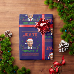 Papel De Regalo Los Navidades de Donald Trump se alegran ante el m
