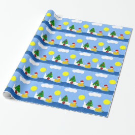 Papel De Regalo Los Navidades de Rubber Ducky nadan