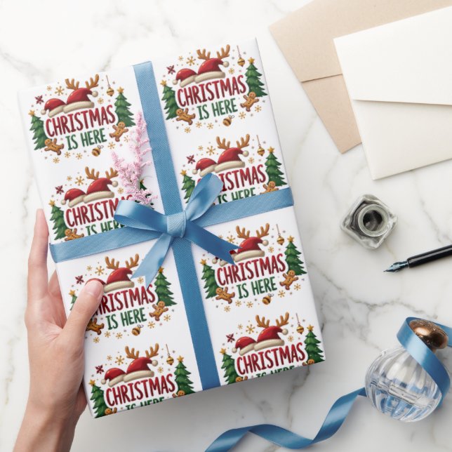 Papel De Regalo Los navidades Están Aquí Un Regalo Elegante Del Pa (Regalar)