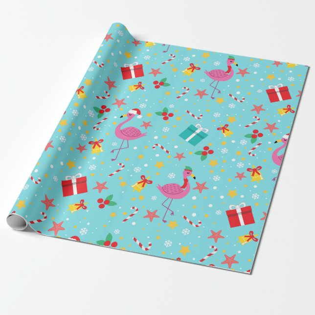Papel De Regalo Los Navidades flamencos (Desenrollado)