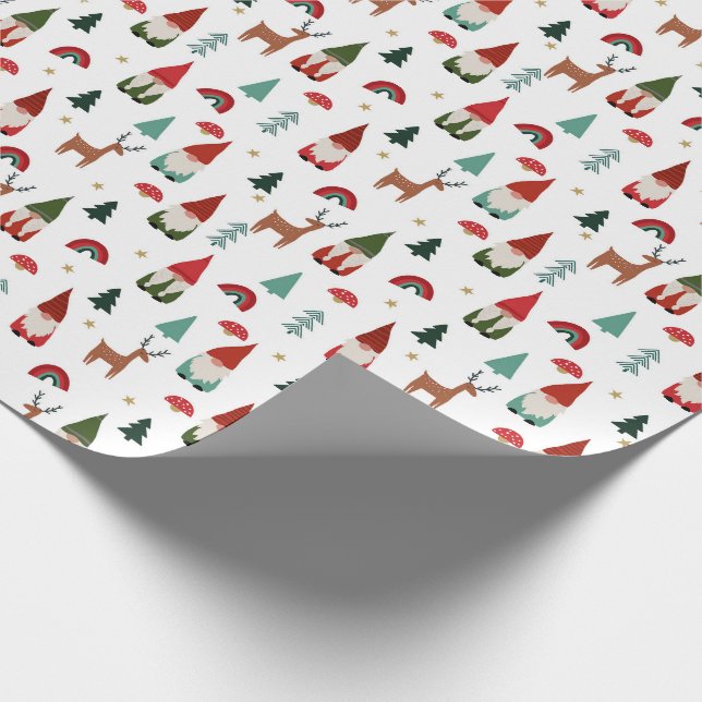 Papel De Regalo Los Navidades ganan el blanco (Esquina)