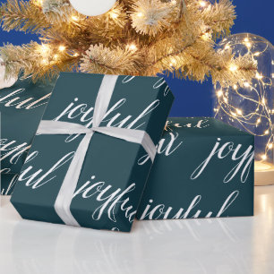 Papel De Regalo Los Navidades modernos, alegres y verdes