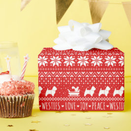 Papel De Regalo Los Navidades occidentales de los territorios blan