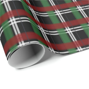 Papel De Regalo Los navidades rozan el negro verde y el rojo