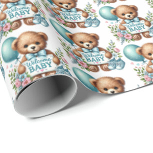 Papel De Regalo Los niños pequeños se dan la bienvenida a su bebé
