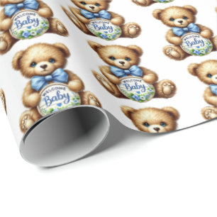 Papel De Regalo Los niños pequeños se dan la bienvenida a su bebé
