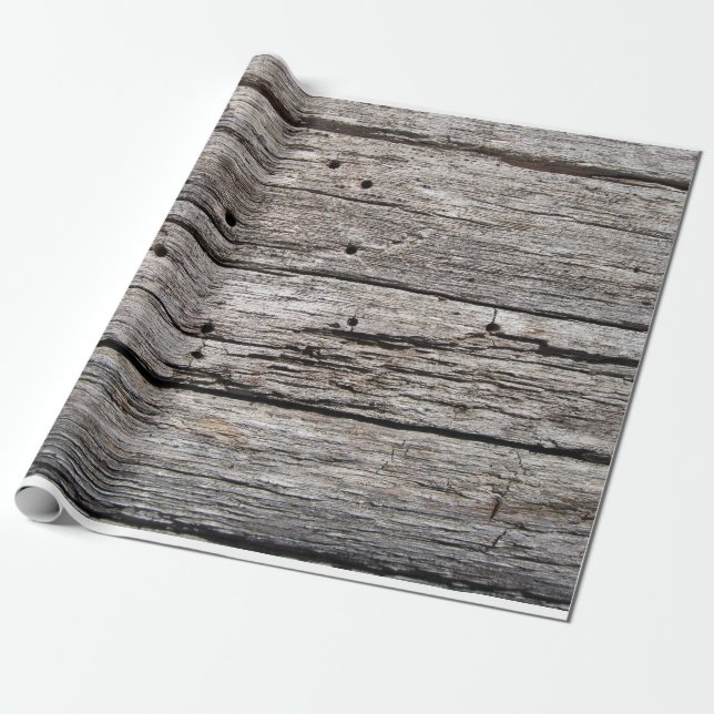 Papel De Regalo Los paneles de madera resistidos rústicos de la (Desenrollado)