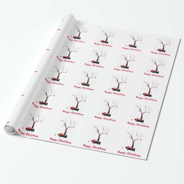 Papel De Regalo Los perros escoceses roban Navidades (Desenrollado)
