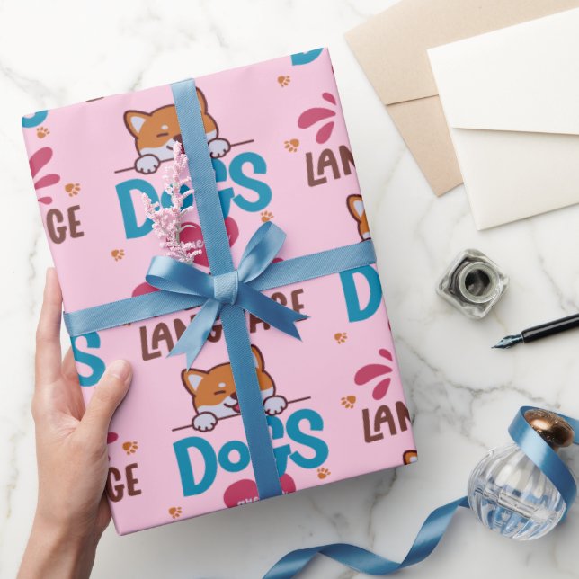 Papel De Regalo Los perros son mi lengua de amor (Regalar)