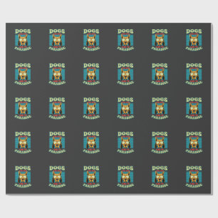 Papel De Regalo Los perros son nuestro enlace al paraíso vector re