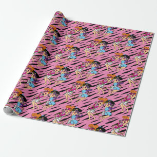 Papel De Regalo Los Picapiedra   Estrellas Wilma & Betty Rock