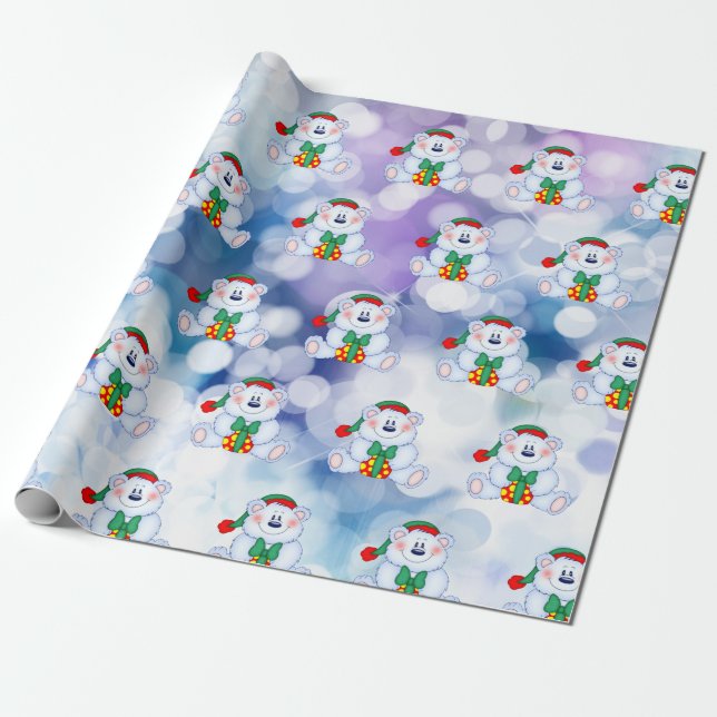 Papel De Regalo Los primeros Navidades del bebé (Desenrollado)