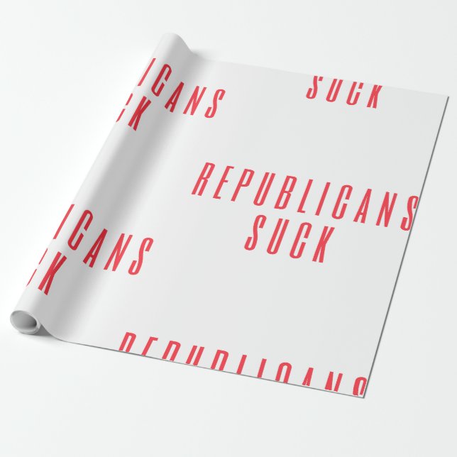Papel De Regalo ¡Los republicanos sí! Cita Política Para Demócrata (Desenrollado)