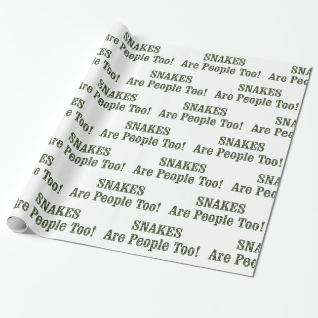 Papel De Regalo ¡Los SNAKES También Son Gente! (Desenrollado)
