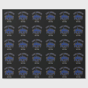 Papel De Regalo Lost Angeles Pratt 2026 Silueta Varsity Retro Azul