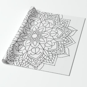 Papel De Regalo Lotus Flower Mandala