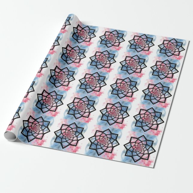 Papel De Regalo Lotus Mandala (Desenrollado)