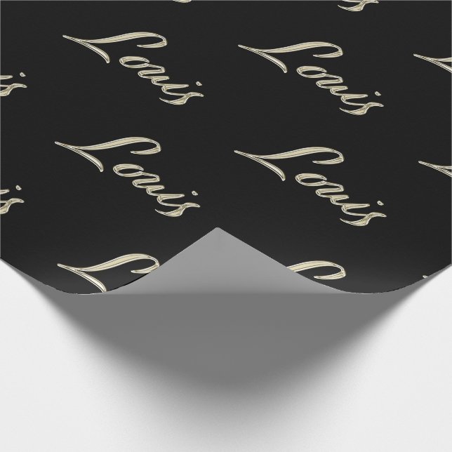 Papel De Regalo Louis Vorname Name edles Geschenkpapier Papier (Esquina)