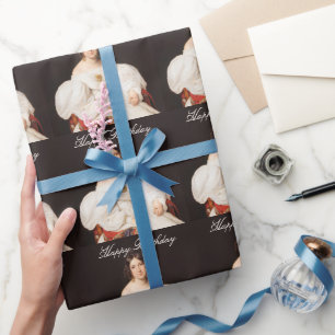 Papel De Regalo Louise Mayer vestido blanco Feliz Cumpleaños