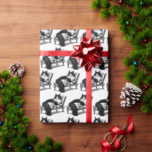 Papel De Regalo Lounge Kitty (Regalo de vacaciones)