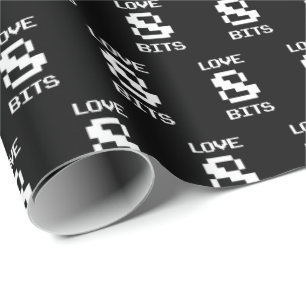 Papel De Regalo Love 8 Bits
