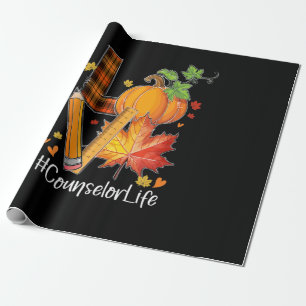 Papel De Regalo LOVE Counselor Life Fall Leaves Autumn Season Pump