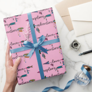 Papel De Regalo Love Explore Adventure Arrow Tribal Boho Design