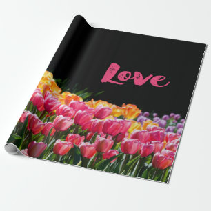 Papel De Regalo Love Tulip Garden