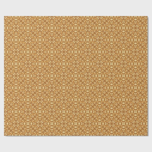 Papel De Regalo Lovely golden abstract pattern (Superficie plana)