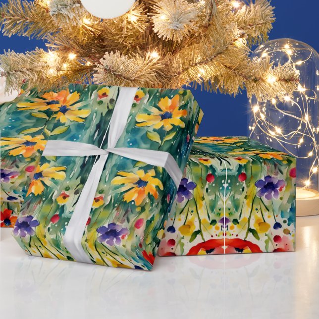 Papel De Regalo Lovely Sweety Flores y Rosas (Vacaciones)