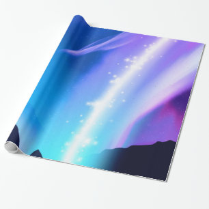 Papel De Regalo Luces boreales
