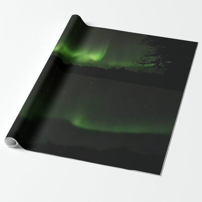 Papel De Regalo Luces boreales (Desenrollado)
