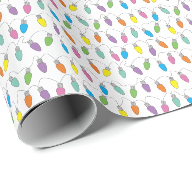 Papel De Regalo Luces de navidad (Esquina del rollo)