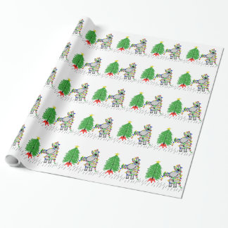 Papel De Regalo Luces de navidad colgantes del burro