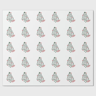 Papel De Regalo Luces de Navidad del árbol del estetoscopio batas