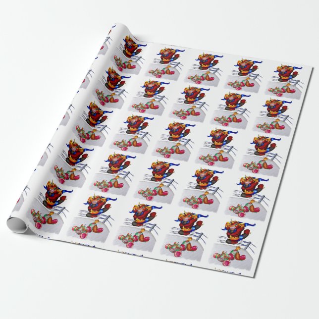 Papel De Regalo Luchadores (Desenrollado)