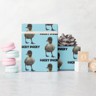 Papel De Regalo Lucky Duck Funny Cute Duckin Bird Photo Art