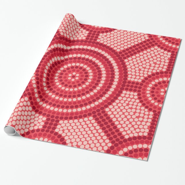 Papel De Regalo Lugar de reunión aborigen Waratah (Desenrollado)