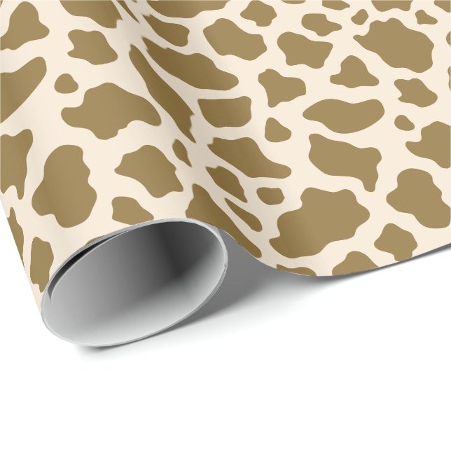 Papel De Regalo Lugares de jirafa de animales Safari impresos (Esquina del rollo)