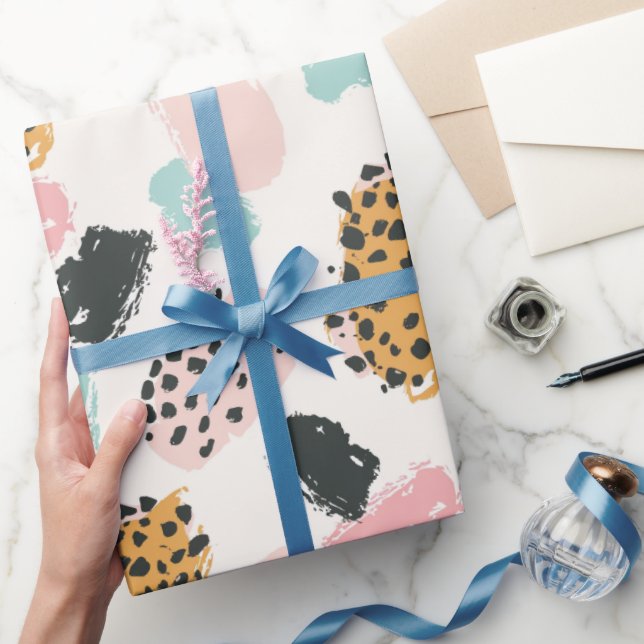 Papel De Regalo Lugares de leopardo pastel dulce (Regalar)