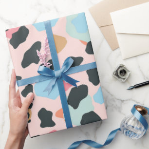 Papel De Regalo Lugares de leopardo pastel lindo