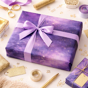 Papel De Regalo Lujo Celestial Lavanda