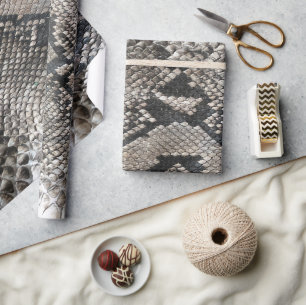 Papel De Regalo Lujoso Python Snake Skin Rich Elegant Fashion