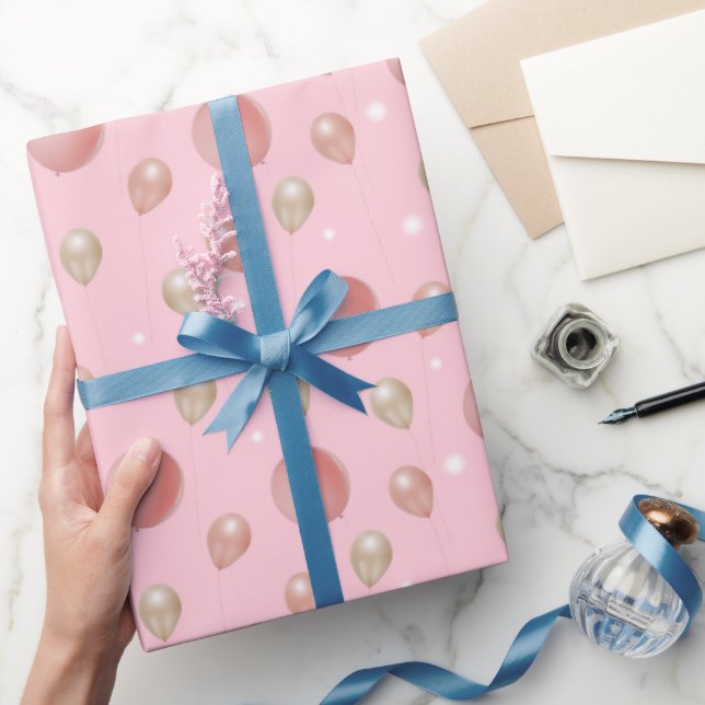 Papel De Regalo Lujosos globos 3D con luces espumosas (Regalar)