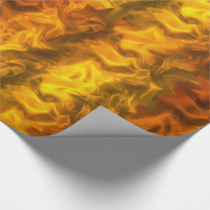 Papel De Regalo Lujosos Navidades de Golden Fire