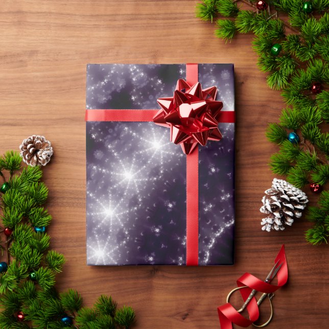 Papel De Regalo Luminosa encaje redondo negro y blanco (Regalo de vacaciones)