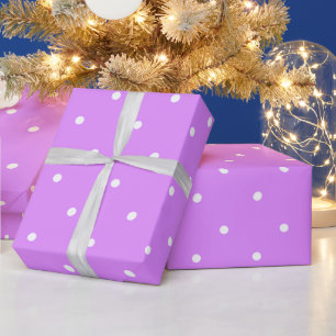 Papel De Regalo Luminosos puntos Lilac Polka