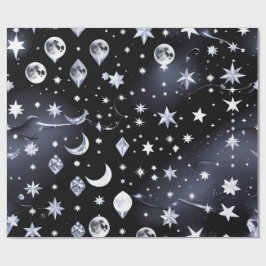 Papel de Regalo - Luna Celestial de Ónix de Lujo