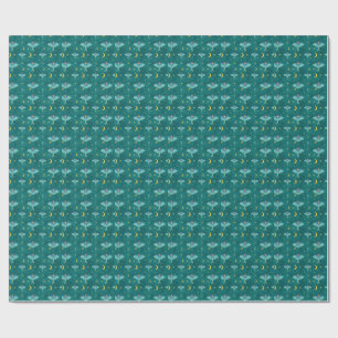 Papel De Regalo Luna Celestial Luna y Estrellas Luna de Luna Verde